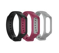 TenCloud (Pack de 3 pulseras compatibles con Samsung Galaxy Fit e SM-R375 Pulseras de repuesto de silicona suave brazalete deportivo para Galaxy Fit e SM-R375 Fitness Tracker, talla única, Silicona