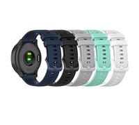 TenCloud Paquete de 5 correas de repuesto compatibles con Garmin Approach S40 S42 S12, bandas deportivas suaves de silicona para Approach S40/Vivoactive 3/Venu 2 Plus/Venu/Forerunner 245M
