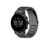 Tencloud - Pulseras metálicas compatibles con Fossil GEN 5 Garrett HR/Carlyle HR/Julianna HR/Gen 4 Explorist HR/Sport 43 mm, pulsera de 22 mm de acero inoxidable (negro)