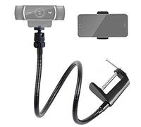 Tencro - Soporte Ajustable para cámara Web y teléfono, Cuello de Cisne, 68,6 cm, para Todos los teléfonos móviles, Webcam Logitech C925e, C922, C930e, C930, C920, C615, etc