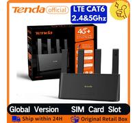 Tenda 4G08 4G+ Router AC1200 CAT6 LTE Router 2.4G&5Ghz SIM Card slot Hotspot WiFi Router Modem Home Outdoor Mesh WiFi+ Coverage 4G08
