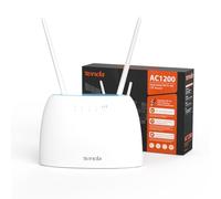 Router inalámbrico - Tenda 4G09, Con tarjeta SIM, 4G+ LTE, 802.11ac, Doble banda, Auto-APN, DHCP, VPN, Blanco