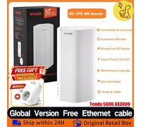 Tenda 5G06-5G SIM WiFi 6 AX3000Mbps Router Modem 5G with Two Nano SIM Slots, 2.5G Ports, Plug & Play, 1024-QAM, 8×5G/4G LTE, 3×Internal Wi-Fi Antennas, Mesh WiFi+, WPA3