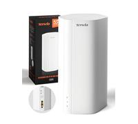 Tenda 5G06 Router 5G SIM Portátil, AX3000 Doble Banda WiFi 6, Módem 5G con Doble SIM Conmutación automática, Puerto 2.5G, Seguridad VPN/WPA3, Mesh WiFi+, Gestión Web/App, Plug and Play