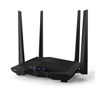 Tenda AC10 - AC1200 Router WiFi inalámbrico Gigabit, Doble Banda 5GHz 867 Mbps 2, 4 GB 300 Mbps, Gaming, Beamforming +, 4 Antenas 5 dBi, 4 Puertos LAN Gigabit, Dedicado para fibra de 200 MB y superior