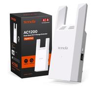 Tenda A18 Pro Repetidor WiFi, AC1200 Amplificador de Señal WiFi de Doble Banda 5GHz/2.4GHz, Extensor WiFi con Ap, Antenas 3dBi, Puerto Gigabit, WPS, LED Inteligente, WPA2, Control por App
