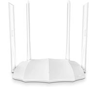 Tenda AC1200 Router WLAN de Doble Banda AC5 V3.0 867 Mbit/s 5 GHz + 300 Mbit/s 2,4 GHz, Protección Infantil, IPV6, Red de Invitados, 4 Antenas Externas de 6 dBi, WPS, Color Blanco