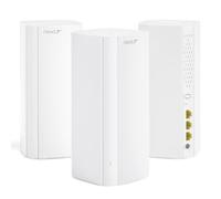 Tenda BE3600 - Sistema WiFi de malla WiFi 7 de doble banda - 3 puertos Gigabit completos, soporta más de 160 dispositivos, VPN, MLO, 4K QAM, roaming sin costuras, red de retroceso por Internet - ME3