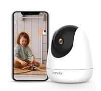 Tenda CP6 Cámara IP WiFi 360° PTZ Cámara de Vigilancia Camara Vigilancia WiFi Interior Dome 3MP (Visión Nocturna, Detección de Movimiento, Audio Doble, Vía Admite Tarjeta SD)