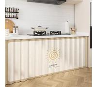 Tenda Cucina Breve Finestra Sotto Lav Tendina Adesiva per Mensole e Armadi Scorrimento Facile A13 W120*H70cm - Decorazione Cucina Pratica e Elegante