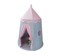 Tenda da gioco a Castello per Bambini con tappeto e bandierine, casetta mongola per maschi e femmine, rifugio traspirante(Rosado)