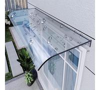Tenda da Sole per Porta esterna, tenda da Sole Curva per finestra, riparo Dalla pioggia, pensilina invisibile per Porta d'ingresso, parasole Trasparente, tenda da Sole per Veranda in policar