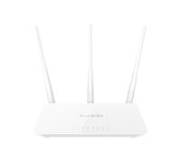 Tenda F3 Router WiFi N300 - Router Inalámbrico a 2,4 GHz WiFi, Punto de Acceso con 3 5dBi Antenas, 3 Puertos LAN/WAN Fast Ethernet, Control Parental, Red de Invitados, WISP, Fácil de Configurar