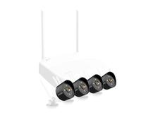 Tenda Kit de Videovigilancia K4W-3TC, 4 Canales, Inalámbrico y Alámbrico, 4 Cámaras Exteriores Bala 3K/4MP, Resolución 2304x1296, Visión Nocturna 30m, IP66, Grabador NVR Incluido