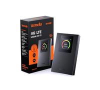Tenda MF6 Router WiFi Portátil 4G LTE con SIM, WiFi 6 AX300, Plug & Play | Hotspot Portátil, Pantalla LCD Color, Batería 2100mAh, USB-C, WPA3, Inserta una Tarjeta SIM, Conecta 10 Dispositivos