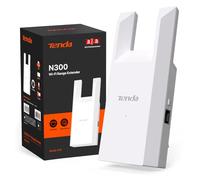Tenda N300 Repetidor WiFi, Extensor Amplificador 2.4GHz 300Mbps, Instalación fácil, Puerto Ethernet 10/100 Mbos, Modo Ap, R10
