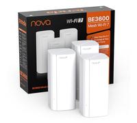Tenda Nova ME3 Pro (Pack de 3) - Sistema WiFi 7 Mesh BE3600 (3.6Gbps | 5GHz: 2882Mbps, 2.4GHz: 688Mbps), Doble Banda, para Hogares de 4-7 Habitaciones, NFC, MLO, MRU, WPA3, Blanco