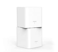 Tenda Nova MW3 (2-Pack) - AC1200 Mesh WiFi, Doble Banda, Cobertura hasta 180m², Funciona con Alexa, puertos 100/10, Mu-MIMO, Control Parental, Plug and Play, Compatible con la mayoría de proveedores