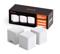 Tenda Nova MW5G Mejor Sistema WiFi Mesh, Gigabit Router (AC1200 Doble Banda Cobertura hasta 300m², 2 * 1000Mbps Puertos, hasta 80 Dispositivos, Compatible con Alexa, Control Parental, Blanco, 3 Hubs)