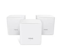 Tenda Nova MW5G Mejor Sistema WiFi Mesh, Gigabit Router (AC1200 Doble Banda Cobertura hasta 300m², 2 * 1000Mbps Puertos, hasta 80 Dispositivos, Compatible con Alexa, Control Parental, Blanco, 3 Hubs)