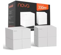 Tenda Nova MW6 - Router Mesh WiFi Solución Completa WLAN de Malla de Doble Banda (2 Estaciones, 4 Puertos Gigabit, MU-MIMO, hasta 330 m²), Pack 2