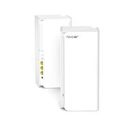 Tenda Nova MX21 Pro (2-Pack) AXE5700 Mesh Wi-Fi 6E Sistema, Tribanda Mesh Wi-Fi Cobertura de hasta 240㎡, 6 Puertos Gigabit, 70 Dispositivos Conectados, Informe Mensual, Fácil Configuración