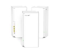 Tenda Nova MX21 Pro (3-Pack) AXE5700 Tribanda Mesh WiFi 6E Sistema para Toda la Casa, WiFi 6 Mesh de hasta 360㎡, 9 Puertos Gigabit, 70 Dispositivos Conectados, Configuración con un Clic