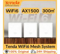Tenda Nova MX3 AX1500 Mesh WiFi 6 Sistema 3500 pies cuadrados WiFi 6 Mesh System Gigabit Mesh Router Red de malla de doble banda 80 dispositivos MX3 AX1500 (1-pack)