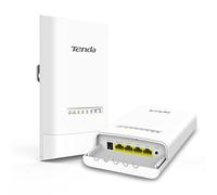 Tenda OS3 Exterior de CPE, 5GHz 12dbi 11AC 867 Mbps, Soporte PoE Pasivo/ 12V 1 A DC, Administración Central, Rango de Transmisión de 5 km, Protección contra Rayos 6000V, Impermeable IP65, Blanco