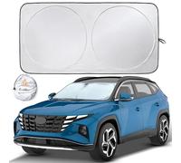 Tenda parasole per parabrezza per auto EcoNour (Standard - 162,5 x 81,2 cm) | Visiera parasole per auto in materiale resistente 240T per raggi UV e protezione dal calore solare