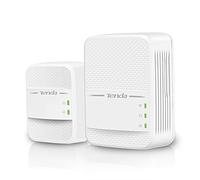 Tenda PH10 Kit PLC Wi-Fi 2 Adaptadores Powerline con Enchufe Repetidores de Red AC1200 en 2.4GHz/5GHz Gigabit Puerto