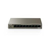 Tenda PoE Gigabit Switch TEG1109P-8-102W, 9 Puerto Gigabit, 8 Puerto PoE, IEEE 802.3 AF/at, Protección de Sobrecarga, VLAN, 6KV Protección contra Rayos , Plug and Play, Adecuado para Vigilancia IP HD