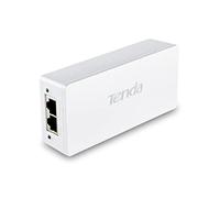 Tenda PoE30G-AT PoE Inyector, Adaptador, Alimentador, 2 Puertos Gigabit RJ45, IEEE 802.3af / at, Plug and Play, Proporciona Energía hasta 100 Metros, 30W, 51V, Blanco