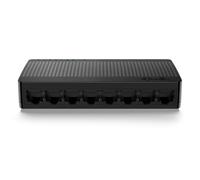 Tenda SG108 Switch Ethernet Gigabit de 8 Puertos, 10/100/1000 Mbps, RJ45, IEEE 802.3X, MDI/MDIX Automático, Modo Dúplex Completo, Plug y Play, No administrado, Sin Configuración, Silencioso, Negro