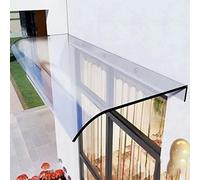 Tenda - Sombrilla transparente resistente a los rayos UV para puerta, 40 x 210 cm, toldo impermeable, resistente a la intemperie, ideal para protección del hogar y el jardín