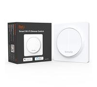 Tenda SS9 Interruptor de Atenuación Inteligente, Interruptor de luz WiFi Táctil de Pared, 2.4GHz, Funciona con Alexa y Google, No Requiere Concentrador, Neutral Requerido, un Polo 10A, Control Remoto