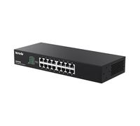 Tenda Switch 16 Puertos Gigabit RJ45 10/100/1000Mbps Gigabit Switch Ethernet, 6KV Lightning Protection, Desktop/Rack Mount, Plug & Play, Metal Housing, Full Duplex, Fanless (TEG1016D)