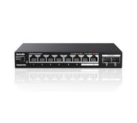 Tenda Switch de 2.5G con 8 Puertos 2.5G y 2 Puertos SFP+ 10G , Plug and Play, no Requiere Configuración, Protección contra Rayos de 6kV, Escritorio o Montaje en Pared, Silencioso (TEM2010X)