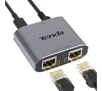 Tenda Switch Ethernet 1 a 2, RJ45 2 Puertos 1000 Mbps Network LAN Switch Gigabit Splitter Distribuidor de Cable Cat5/5e/6/7/8, Gigabit Network Ethernet para Ordenadores, Routers (SG103M)