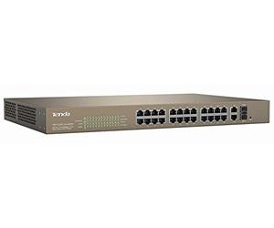 Tenda TEF1226P-24-440W Switch Conmutador PoE web inteligente 24FE+2GE+2SFP