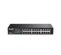 Tenda TEG1024D Gigabit Ethernet Switch, 24 Puerto RJ45, 48 Gbit/s,10/100/1000 Mbps, Auto MDI/MDIX, Montaje en Escritorio/Rack, Protección Profesional contra Rayos, No Administrado, Plug & Play, Metal