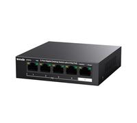 Tenda TEG1105P-4-63W 5 Puertos Gigabit PoE Switch (4 Puertos PoE 58W, Puertos 802.3af / at Obedient), Protección 6KV, VLAN, Plug and Play, Pequeño y Fácil de Instalar, Carcasa Metálica
