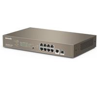Tenda TEG5310P-8-150W 10 Puerto PoE Switch Gigabit Gestionado, 8 Gigabit Puerto 130W PoE, 1 Puerto SFP, Gestión Inteligente, QoS, IGMP Snooping, Agregación Estática, VLAN