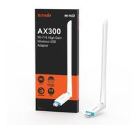 Tenda U2 Adaptador USB Wi-Fi 6 AX300, Antena Wi-Fi Externa Ajustable de 6dBi, Modo Soft-Ap, instalación Sencilla, USB WiFi para PC y portátil, Compatible con Windows 7/10/11, V5.0