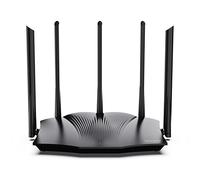 Tenda WiFi 6 AX3000 WiFi Router - Doble Banda, 1xWAN/3xLAN Puertos, Gigabit 5 Antenas de 6dBi Router para Juegos,Soporta VPN WPA3 WPS OFDMA, MU-MIMO Modo Repetidor(RX12Pro)