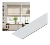TENDAGGIMANIA Perfil Aluminio Anticorrosión Blanco - Longitud 180CM- Altura 4CM- Espesor 2MM -Barra de aluminio Pletina para cortinas