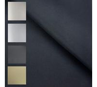 TENDAGGIMANIA ®Tela para tapizar el Techo de Coche - Tejido de Terciopelo con Capa de gomaespuma - Espesor Total: 4/5 mm - Color Negro 186-3,5 Metros