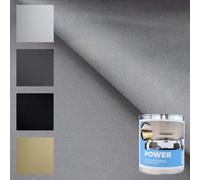 TENDAGGIMANIA Tela para tapizar Techo de Coche Kit con Pegamento para Altas Temperaturas - Modelo Nido d'Ape - Color Gris 1410 - Medida L.2,5 MT X H.1,5 MT - Tela para Techo de Coche Personalizable