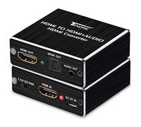 Tendak - Distribuidor de audio HDMI 4K - Extractor HDMI a SPDIF TOSLINK Óptico y Estéreo de 3,5 mm - Adaptador para reproductor Blu-Ray DVD PS4 Xbox One PC Sky Box