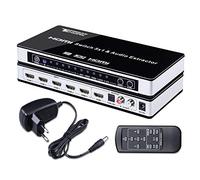 Tendak HDMI Distribuidor 5 en 1 Soporta ARC y Extracción de Audio L/R con Mando a Distancia